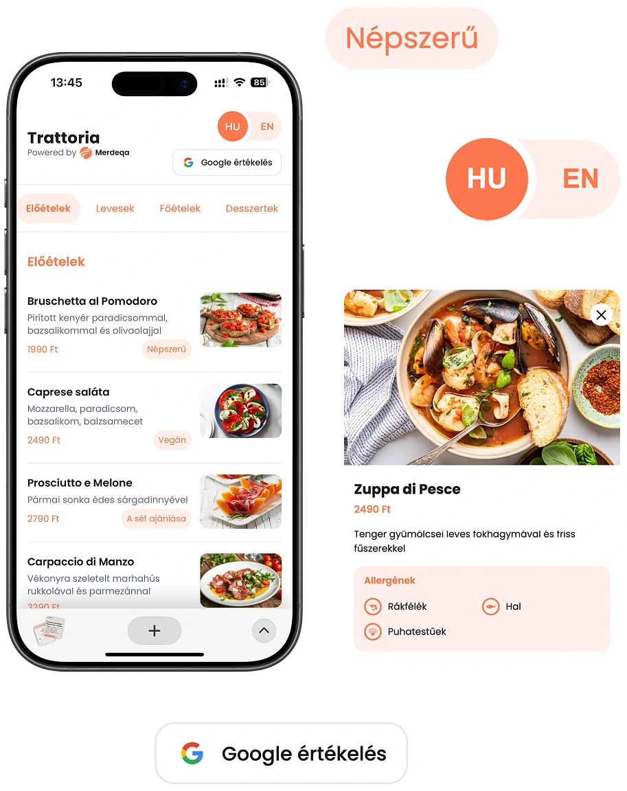 Merdeqa digital menu
